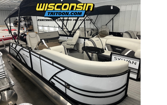 2024 Sylvan 23' Tritoon Mirage X3 CLZ DH Dual Helm Mercury 250HP