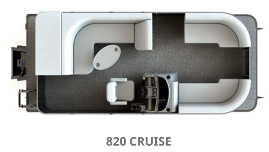 2025 Sylvan 20' Tritoon 820 Mirage CR With Mercury 115 CT
