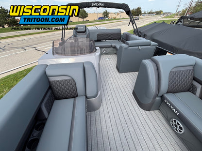 2026 Sylvan 23' L3 DLZ Bar Platinum Edition Fiberglass Tritoon