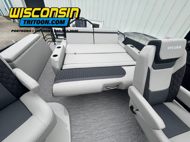2026 Sylvan 23' L3 ULZ Swingback Sport Arch Platinum Edition Fiberglass Tritoon