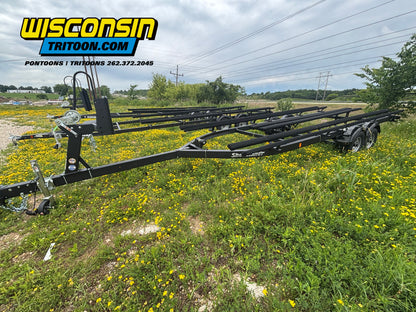 Shoreland'r 2347 TAB 22' - 24' Tritoon Tandem Bunk Trailer with Brakes, 4700 lb Capacity