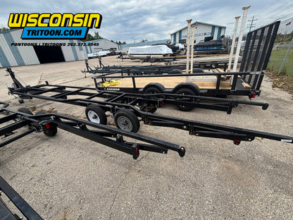 Hoosier Hydraulic Tritoon Scissor Trailer BX325TT-12 5500LB Capacity